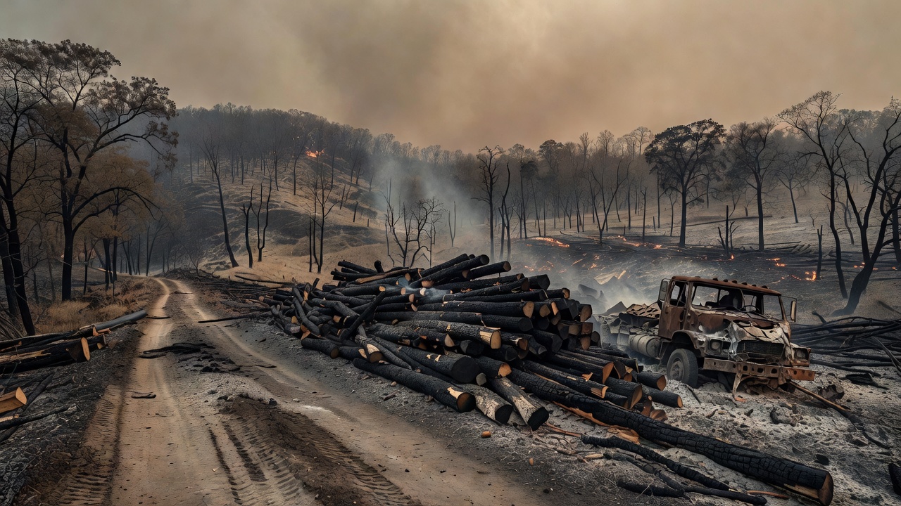 Wildfires Devastate Oak Forests Impacting Timber Industry